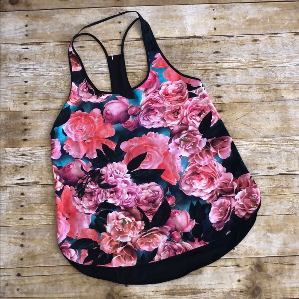 Lululemon Coastal Tank Secret Garden 8 10